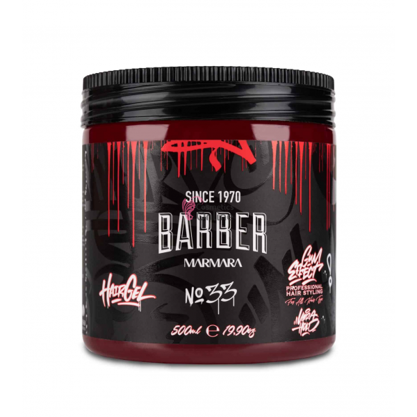 Gel pentru par cu fixare puternica si volum, Marmara Barber no 33, 500 ml